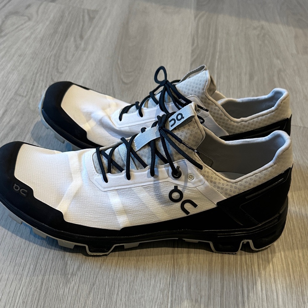 On Running Black and White Athletic Shoes - Picture 4 of 5